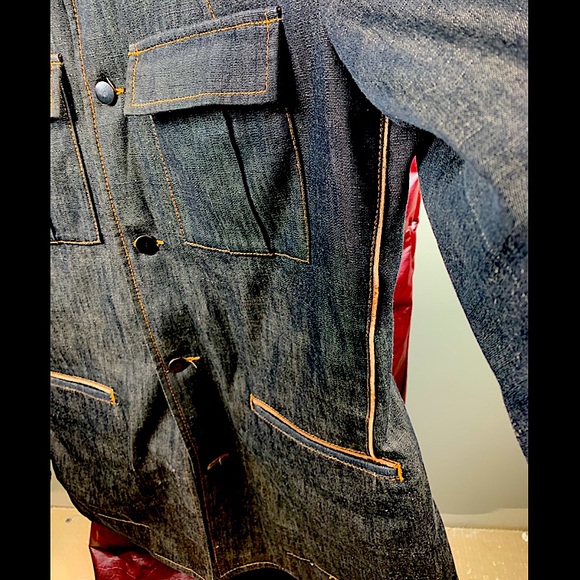 Light Fade Denim Classic/ Formal Jacket - Picture 3 of 14